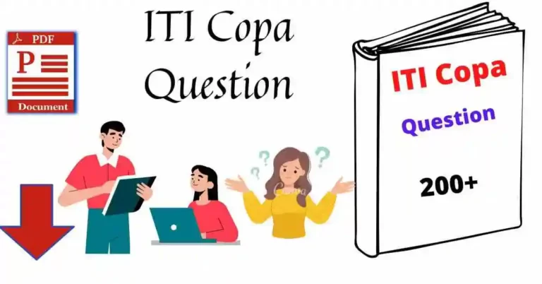 ITI Copa Question Paper PDF in Hindi
