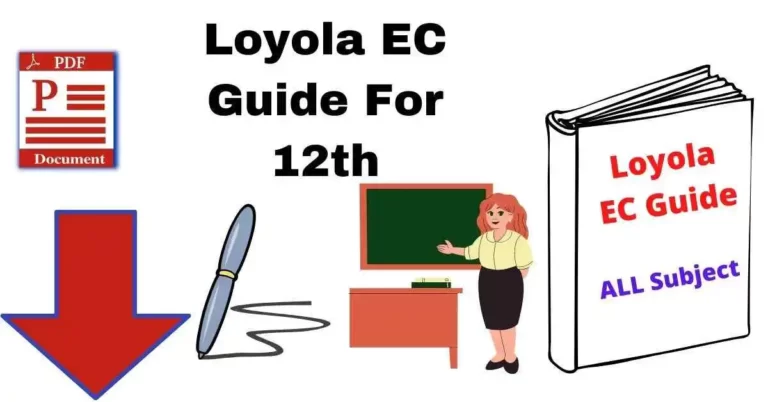Loyola EC Guide For 12th PDF Free Download
