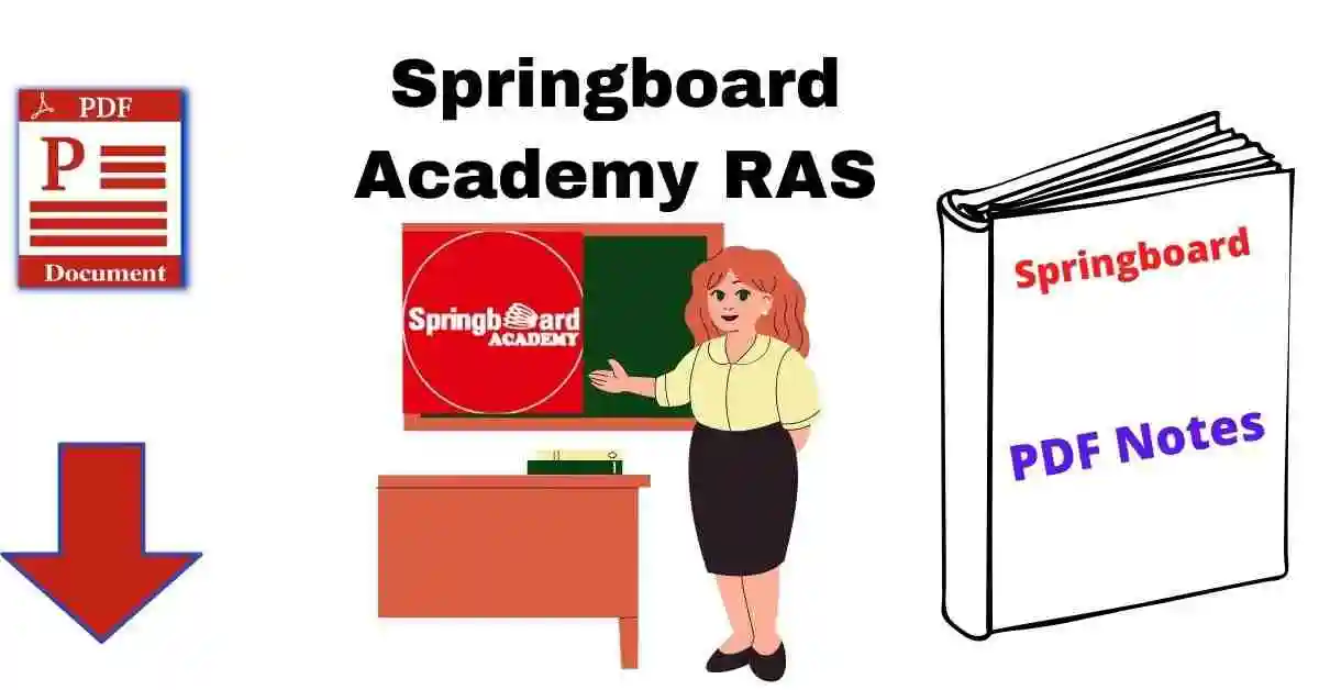 Springboard Academy RAS Notes PDF in Hindi Download