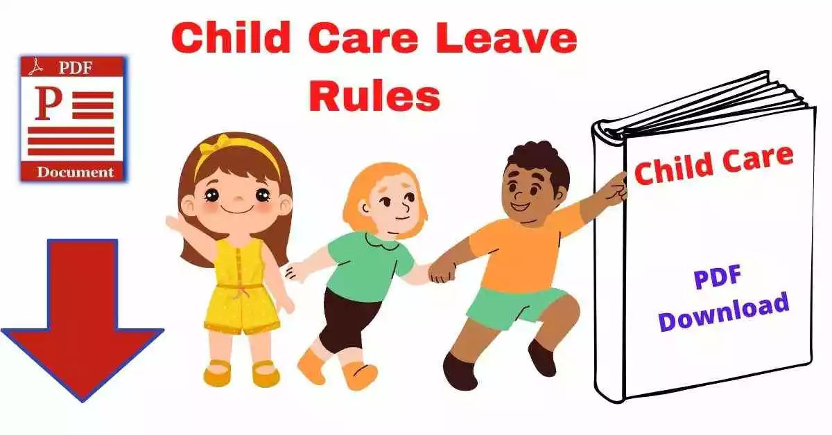 Child Care Leave Rules in Hindi PDF