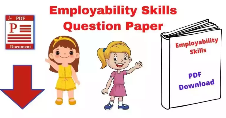 Employability Skills Question Paper For ITI PDF in Hindi