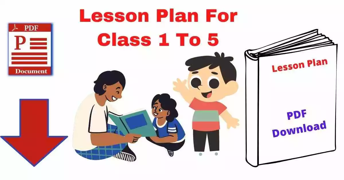 Lesson Plan For Class 1 To 5 in Hindi PDF